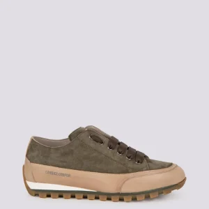 SNEAKER JANIS CHIC in camoscio VERDE MILITARE