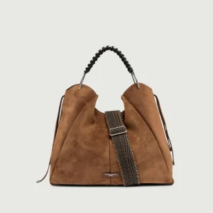 BORSA ERA IN CAMOSCIO COGNAC