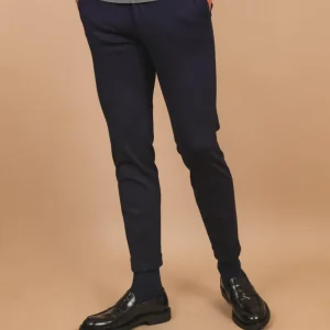 PANTALONE CHINOS ELASTICIZZATO BLU