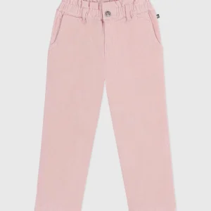 PANTALONI IN VELLUTO ROSA