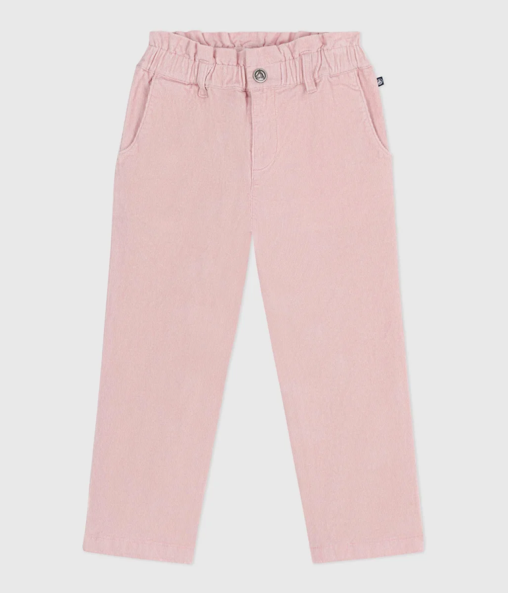 PANTALONI IN VELLUTO ROSA
