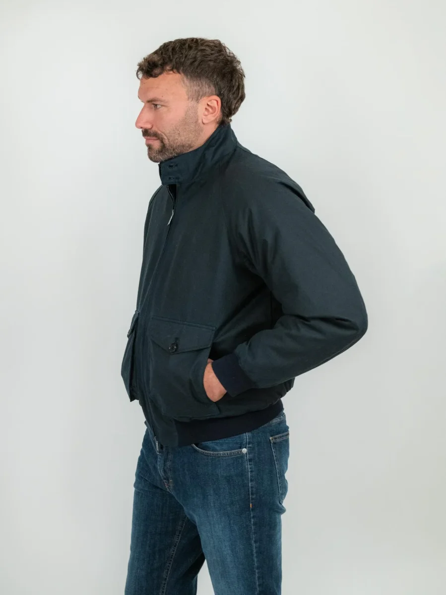 GIACCA G9 blu IN COTONE CERATO - immagine 3