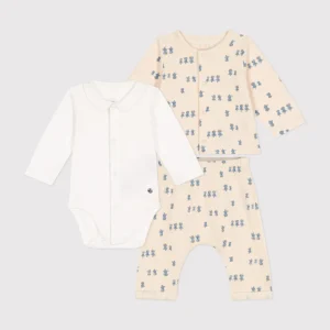 Set con fantasia pulcini in tessuto felpato