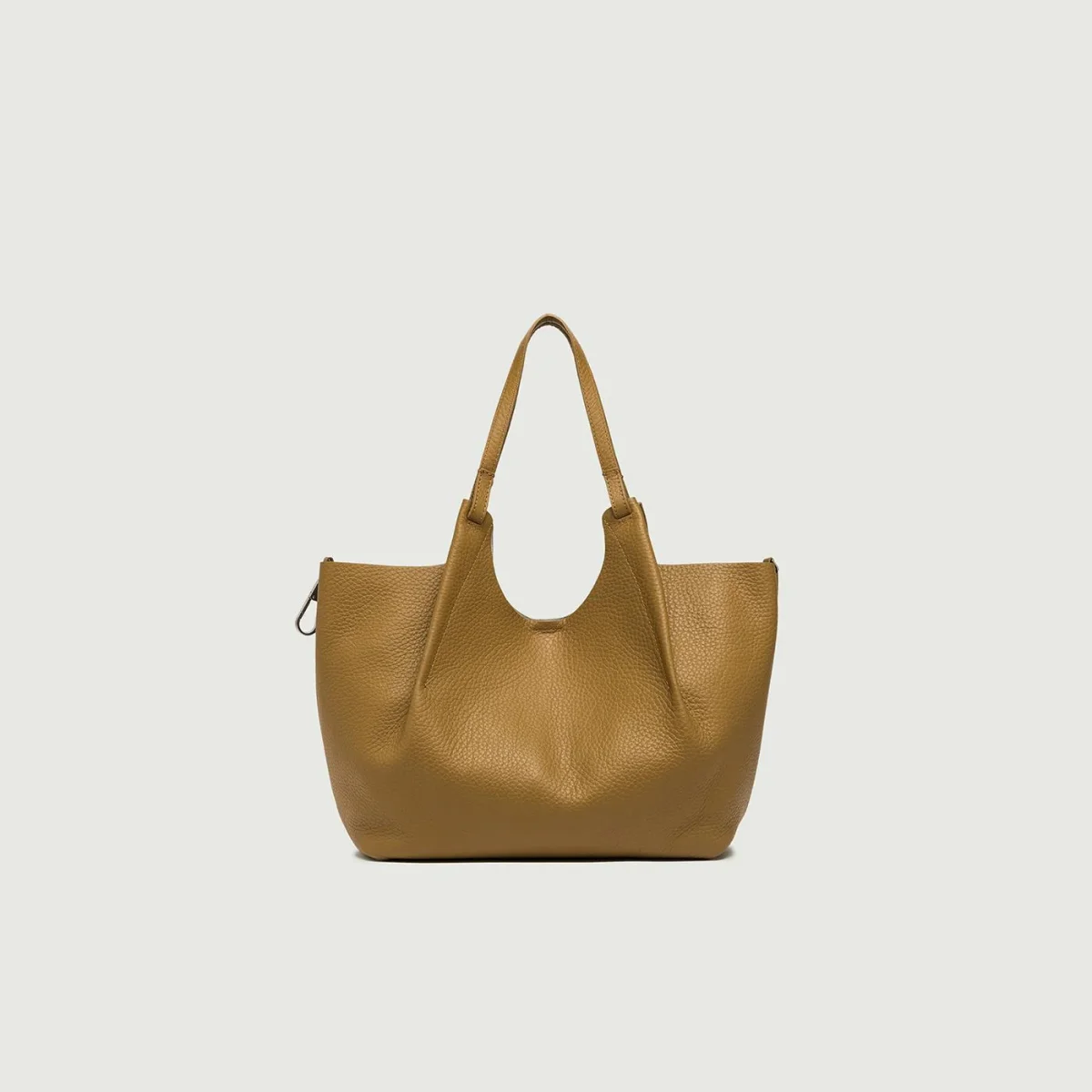 Borsa a spalla Dua in pelle martellata cuoio - immagine 7