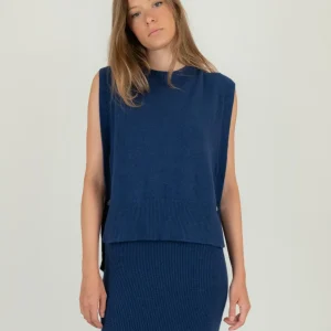 CASACCA IN MAGLIA BLU