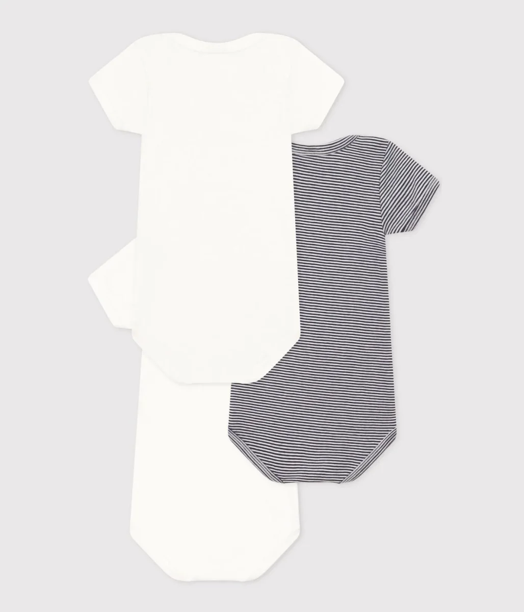 CONFEZIONE DA 3 BODY PARIS BEBÈ A MANICA CORTA IN COTONE - immagine 4