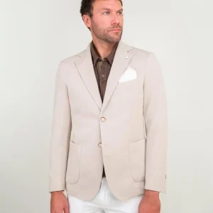 BLAZER DUE BOTTONI BEIGE CORDA