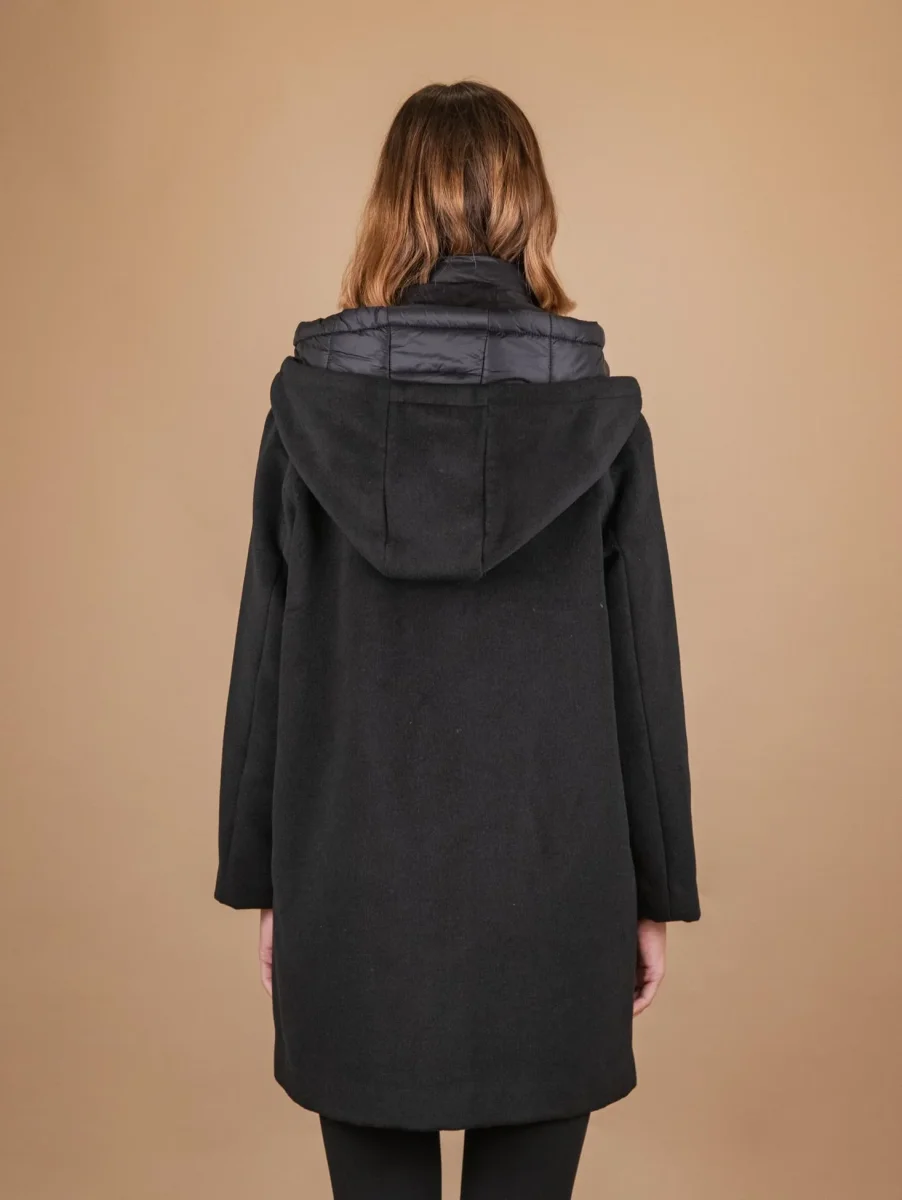 PARKA CON IMBOTTITURA ESTRAIBILE IN TESSUTO NERO - immagine 4