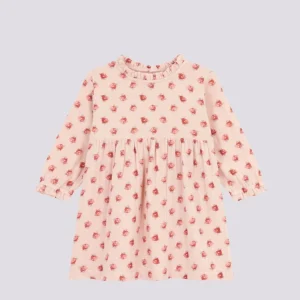 ABITO A MANICA LUNGA IN GARZA DI COTONE PER BEBÈ