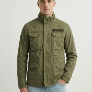 Field Jacket M65 in cotone organico verde militare
