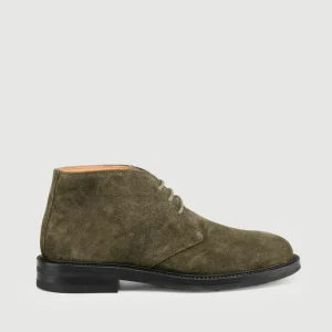 POLACCHINO IN PELLE SCAMOSCIATA VERDE BOSCO