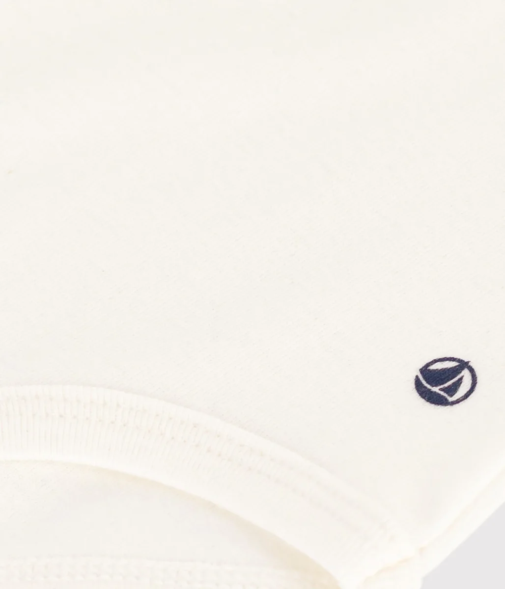 BODY BIANCO IN COTONE A MANICA CORTA CON COLLETTO - immagine 3