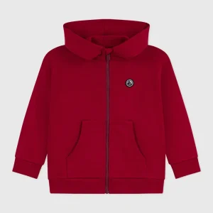 FelPa con cerniera in cotone tinta unita