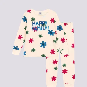 PIGIAMA BAMBINO UNISEX IN TESSUTO FELPATO MOTIVO STELLA