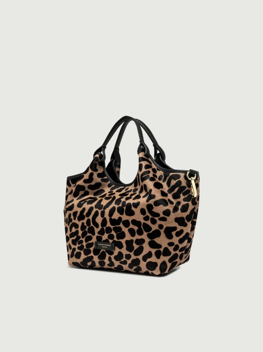 Borsa a spalla Dua color leo macchia nero-nero - immagine 4