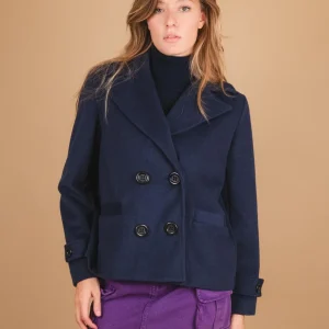 PEACOAT DOPPIOPETTO OVERSIZE BLU