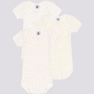 CONFEZIONE DA 3 BODY CON CUORI IN COTONE