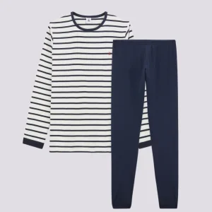 PIGIAMA MARINIÈRE BAMBINO IN COTONE