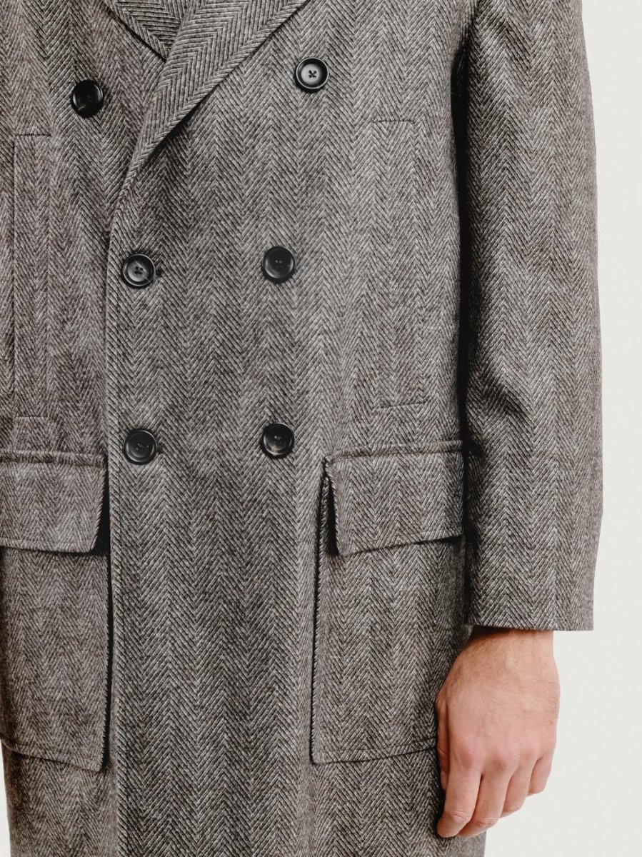 CAPPOTTO DOPPIOPETTO SPIGATO TESTA MORO - immagine 5