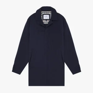 TRENCH IN SOFT SHELL NAVY