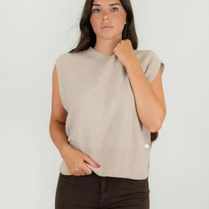 CASACCA IN MAGLIA BEIGE