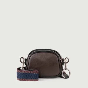 BORSA A TRACOLLA TRIS IN PELLE MORO