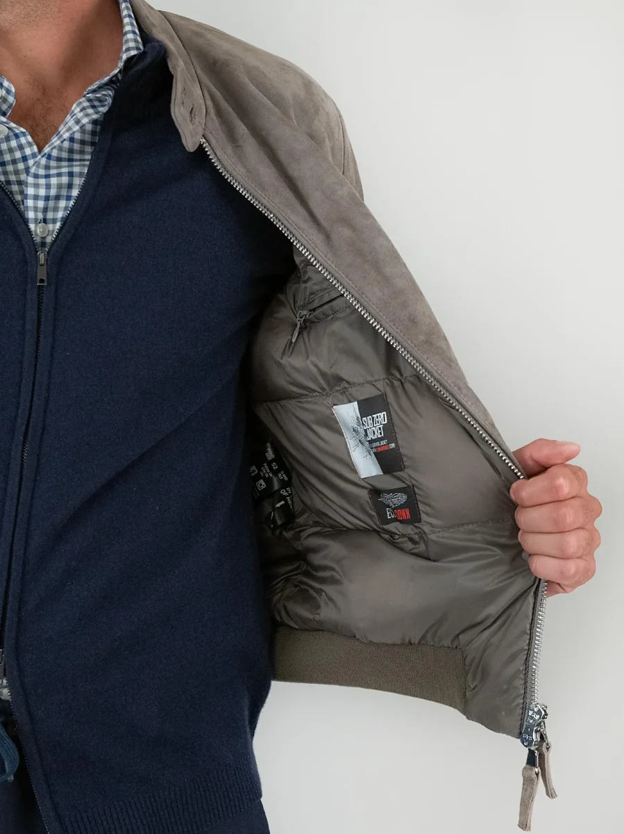 GIACCA IN CAMOSCIO GRIGIO ELVIS - immagine 5