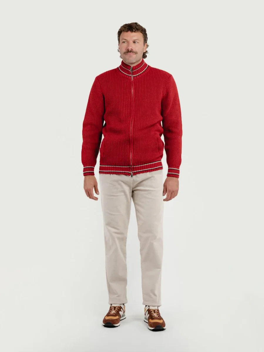 PANTALONE CON PENCES IN VELLUTO BURRO - immagine 3