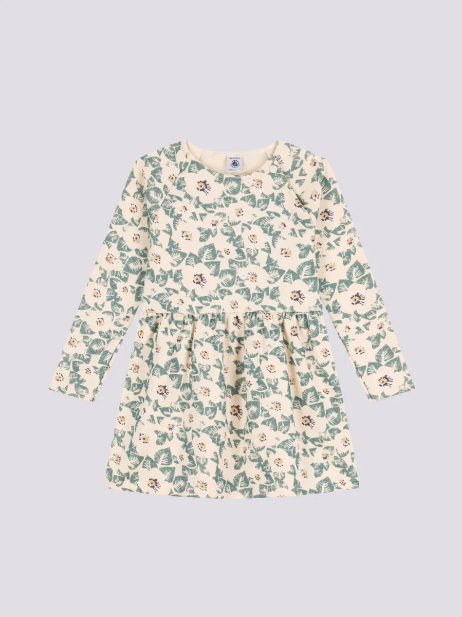 ABITO A MANICHE LUNGHE IN MOLLETON BAMBINA