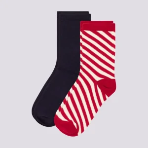 CONFEZIONE DA 2 PAIA DI CALZINI A RIGHE BAMBINO UNISEX