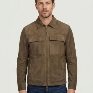 Giacca Tarragon in camoscio palude