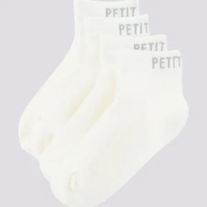 CONFEZIONE DA 2 PAIA DI CALZINI BIANCHI BAMBINO