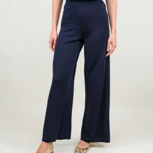 PANTALONE IN MAGLIA BLU