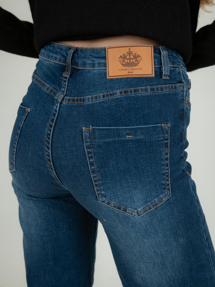 JEANS A PALAZZO SFRANGIATO - immagine 5