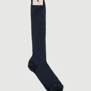 CALZA LUNGA A COSTE BLU