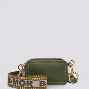 BORSA A TRACOLLA  YOURS IN PELLE VERDE MILITARE
