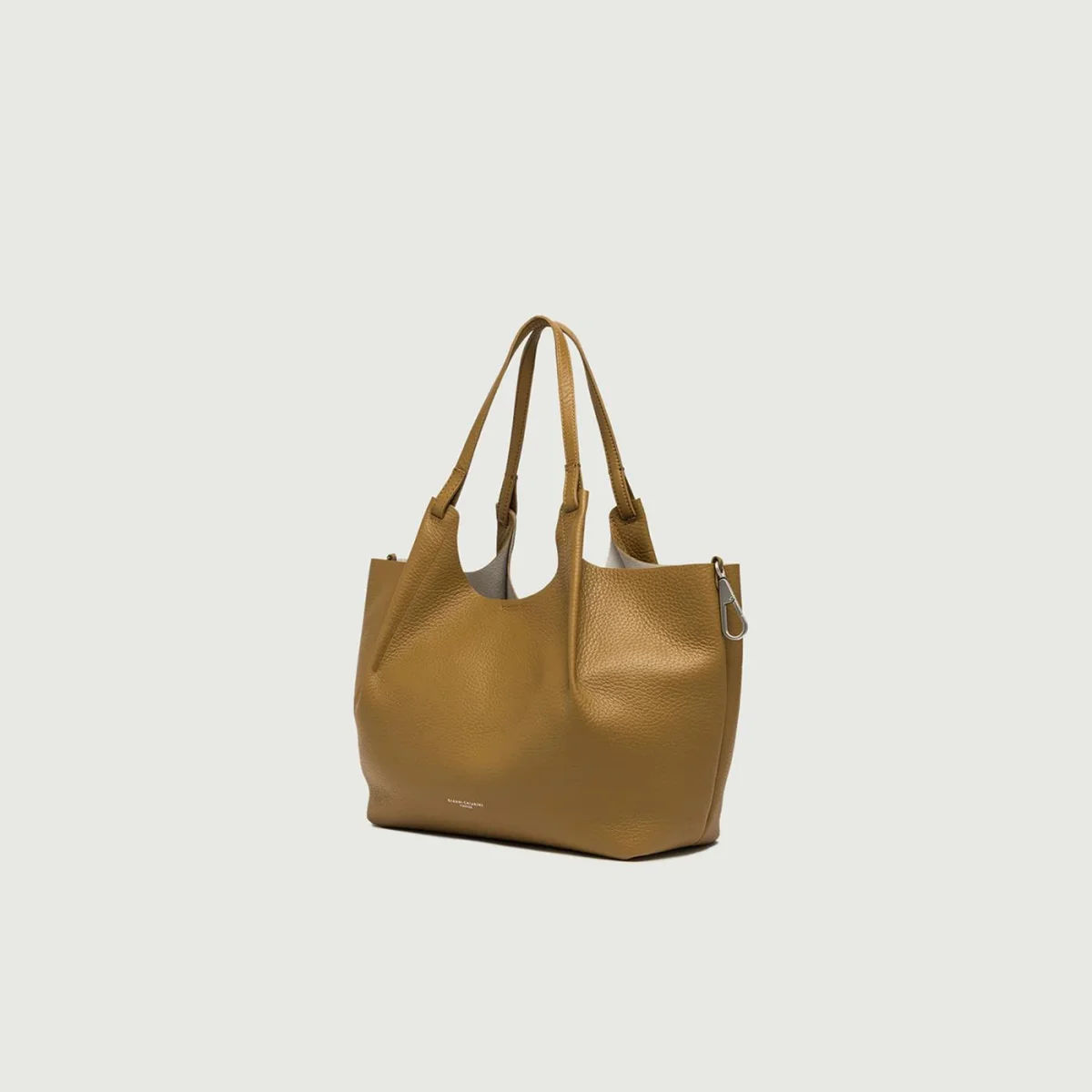 Borsa a spalla Dua in pelle martellata cuoio - immagine 4