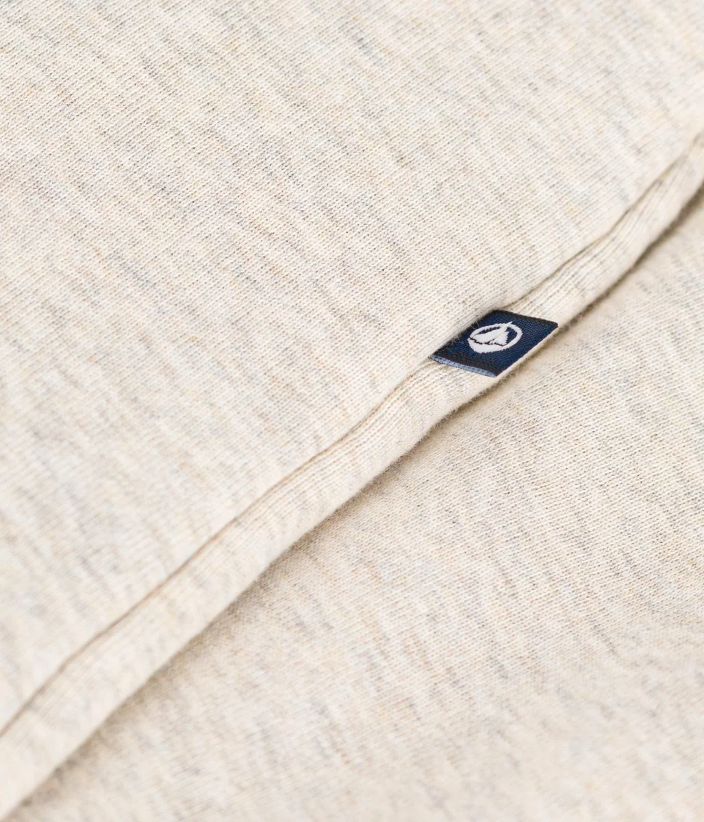 Tutina beige lunga imbottita con cappuccio in cotone neonato - immagine 5