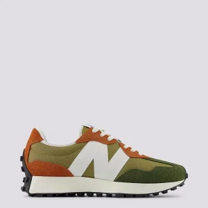 Sneaker 327 Kaki e arancio