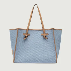 BORSA SHOPPING MARCELLA IN CANVAS COLOR JEANS