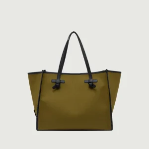 Shopping Marcella in tessuto moss oxblood