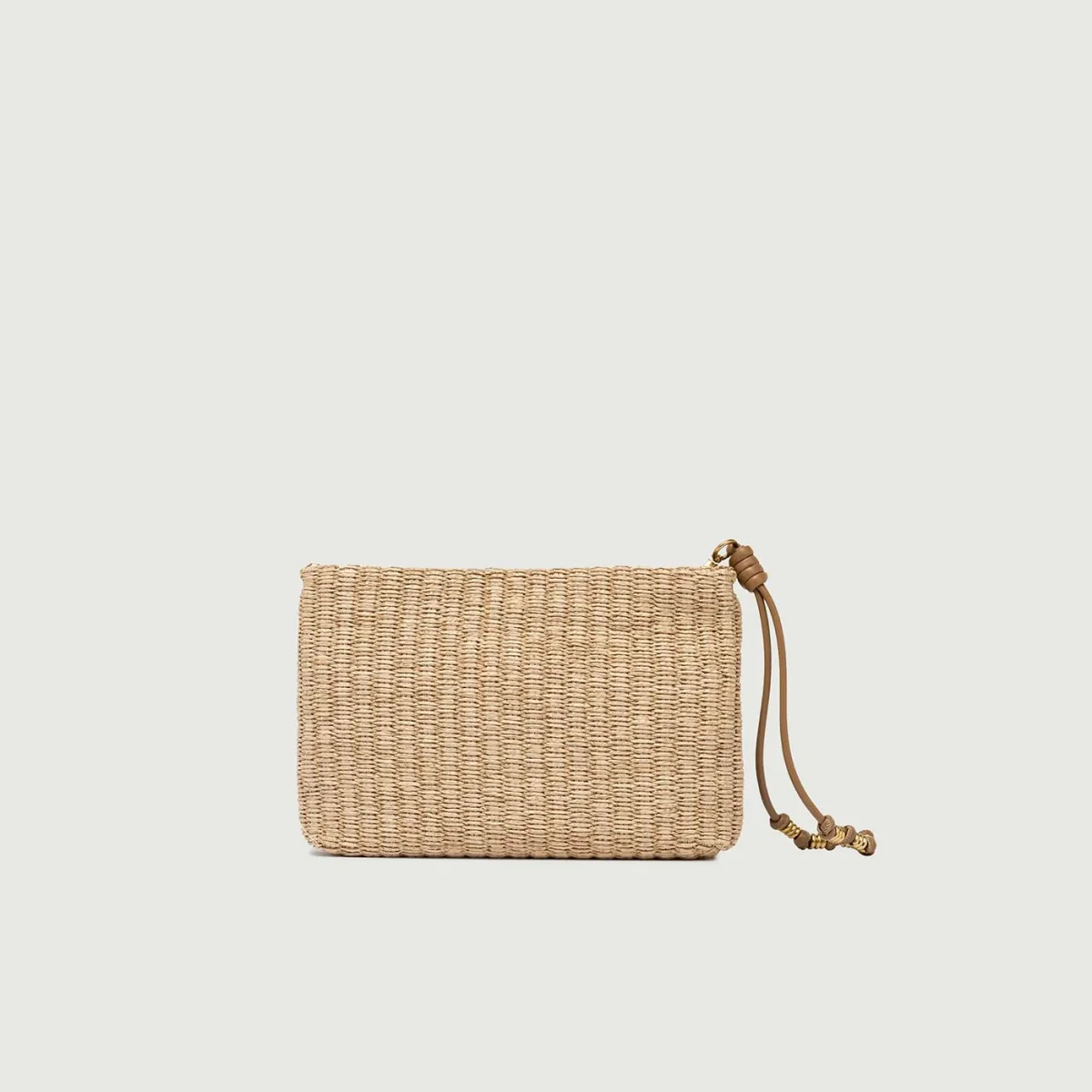 TRACOLLA BRENDA EFFETTO PAGLIA CON DETTAGLI CUOIO - immagine 4