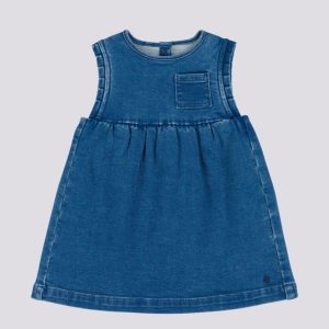 ABITO SMANICATO PER BEBÈ IN DENIM ECO-SOSTENIBILE