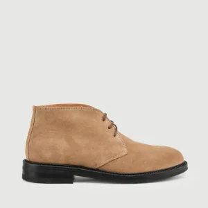 POLACCHINO IN PELLE SCAMOSCIATA SABBIA