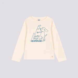 T-SHIRT MANICHE LUNGHE IN COTONE BAMBINA