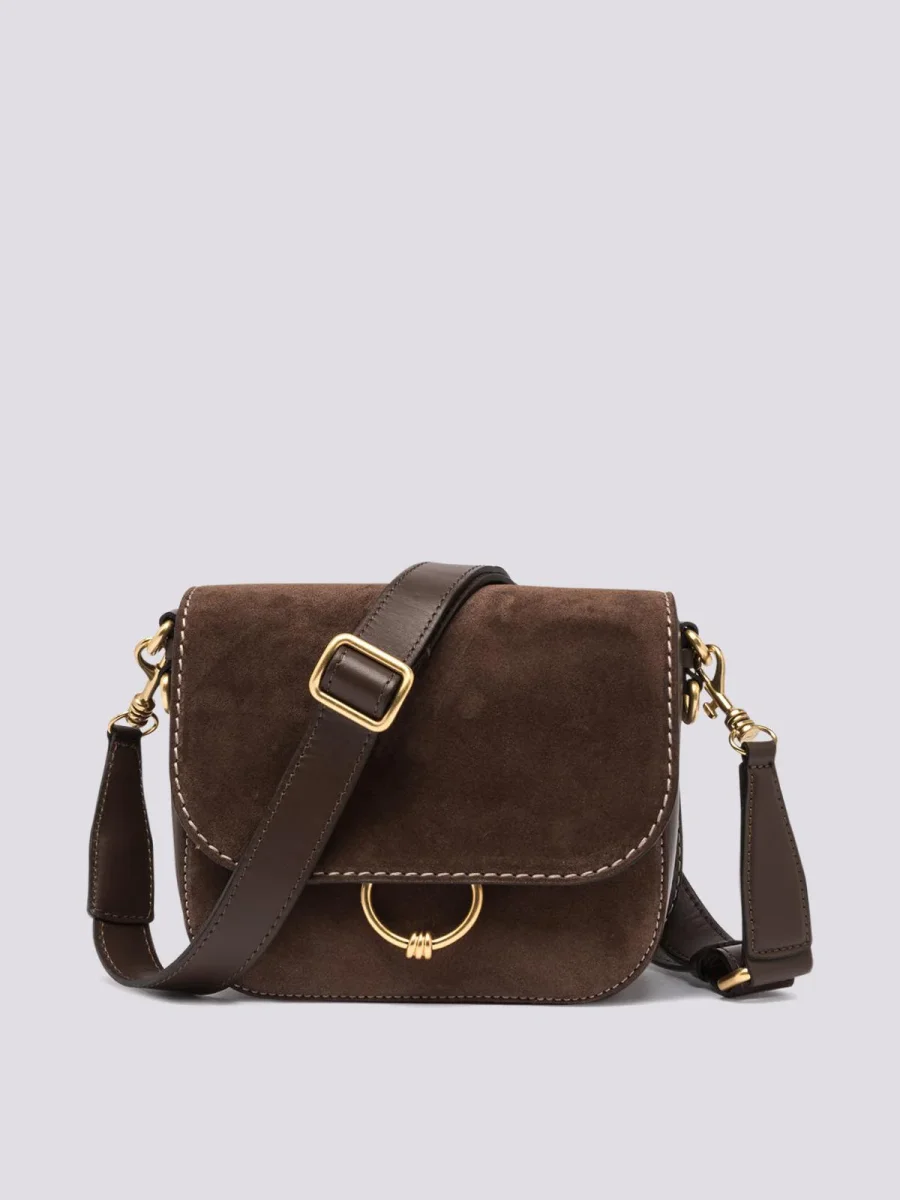 BORSA tracolla Meg In suede testa moro