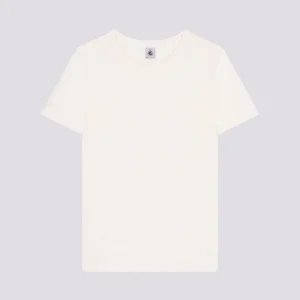 T-SHIRT L'ICONIQUE IN LINO BIANCA DA DONNA