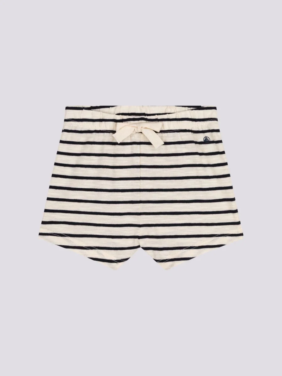 SHORTS BEBÈ IN JERSEY FIAMMATO TINTA UNITA