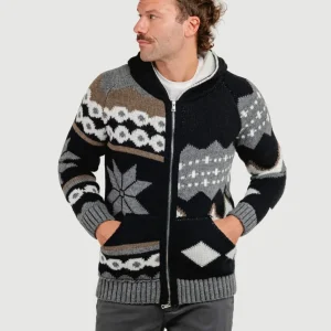 MAGLIONE CON CAPPUCCIO E  ZIP MULTICOLOR