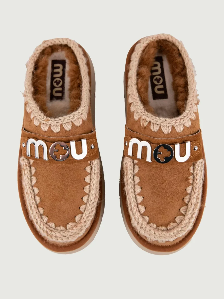 Bounce Clog Mou cognac con logo in metallo - immagine 5